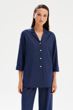 1976 Жакет женский (синий в полоску)