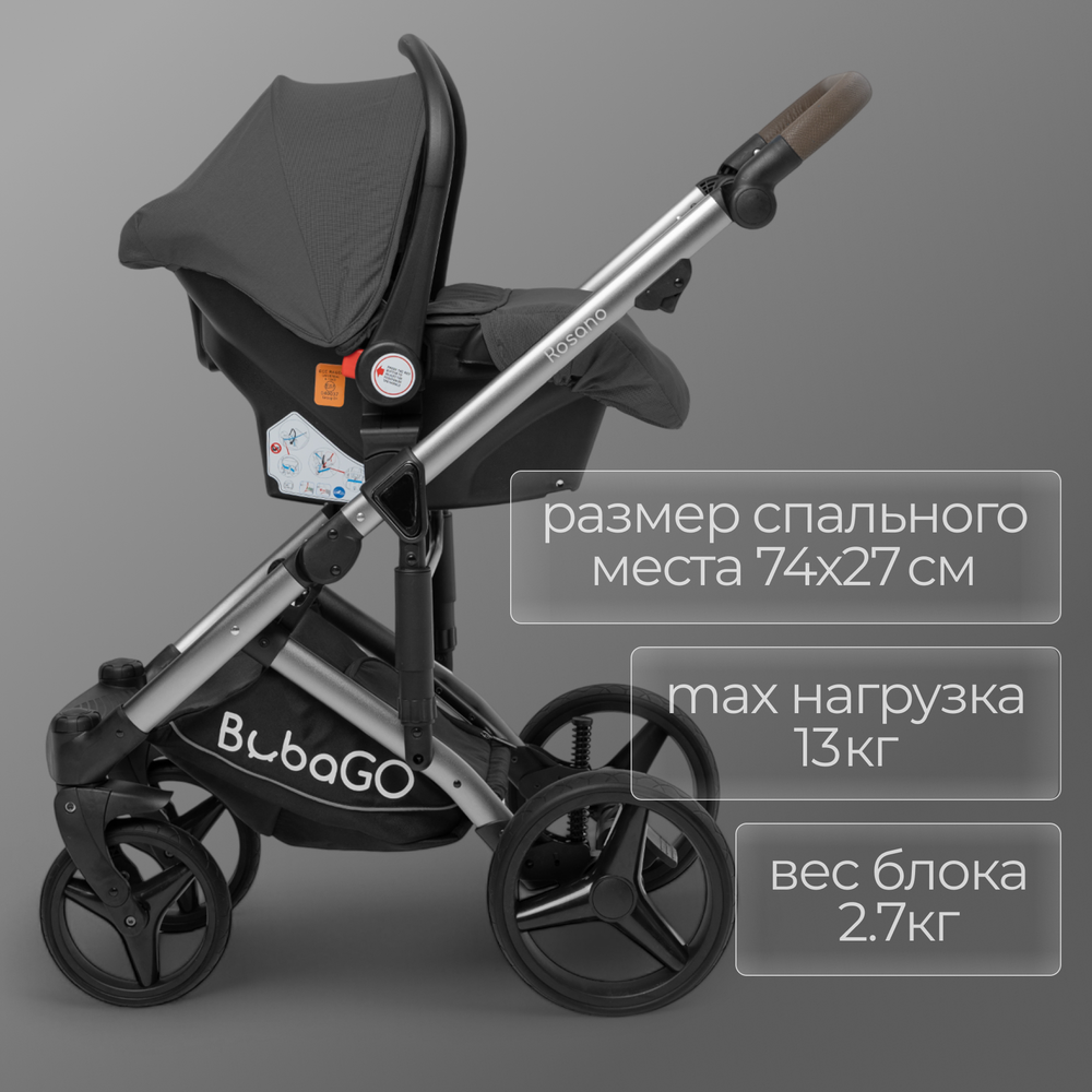 Модульная коляска BubaGO Rosano 3в1