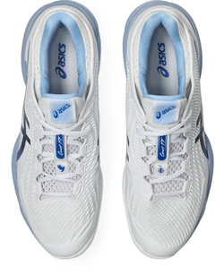 Мужские теннисные кроссовки Asics Court FF 3 Novak Clay - white/tuna blue