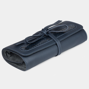 Чехол кожаный для ювелирных украшений Plier Bisness, синего цвета