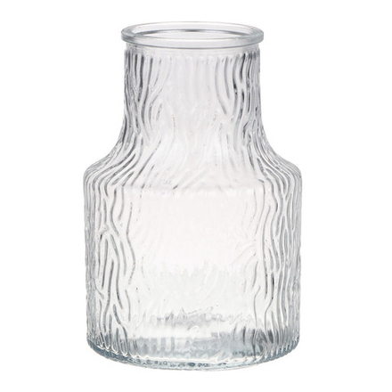 Ваза, 13х19,5 см, стекло, прозрачная