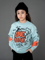 Свитшот для девочки с принтом