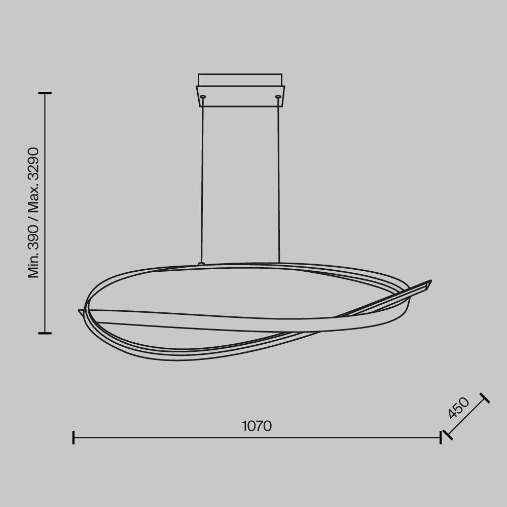 Люстра подвесная Maytoni Plons MOD283PL-L40BS3K