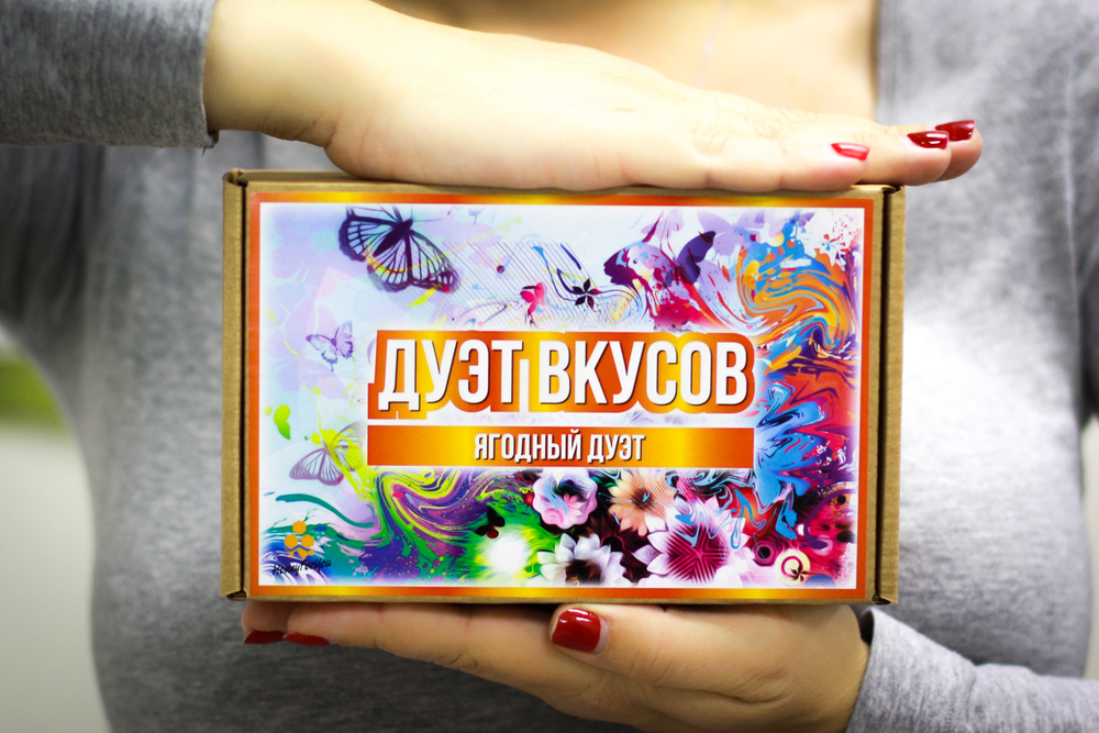 Подарочный набор HoneyForYou с медом-суфле "Ягодный дуэт №2"