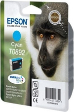 Epson Monkey T0892 Cyan DURABrite Ink Cartridge Подлинный Голубой 1 шт C13T089240
