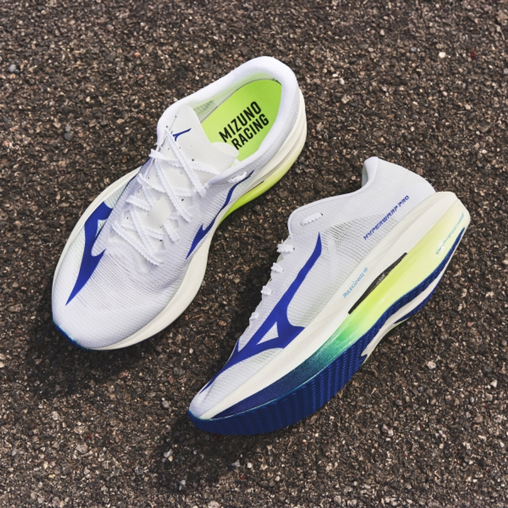 Кроссовки для бега Mizuno Hyperwarp - WHITE/LIGHTNING YELLOW/DAZZLING BLUE