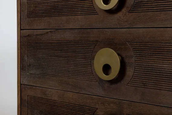 Комод c 3 ящиками Tepid из массива манго, 80х85 см