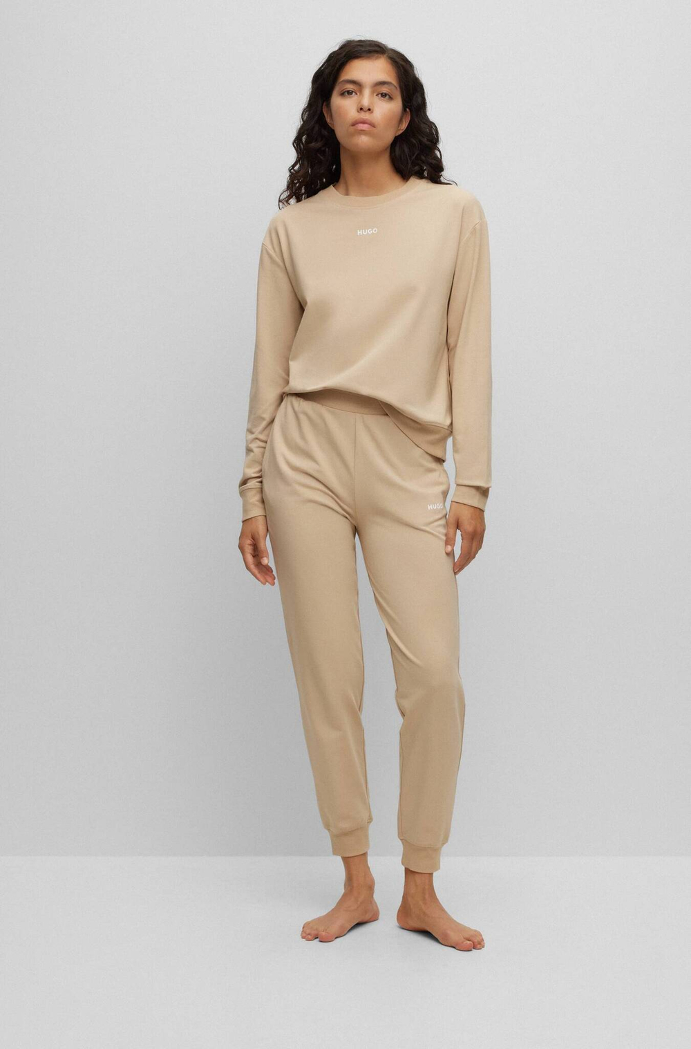 Спортивные штаны SHUFFLE PANTS Hugo Bodywear - бежевый(50490578)