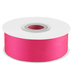 Лента атласная (2,5 см*22,85 м) Глубокий розовый, 1 шт.