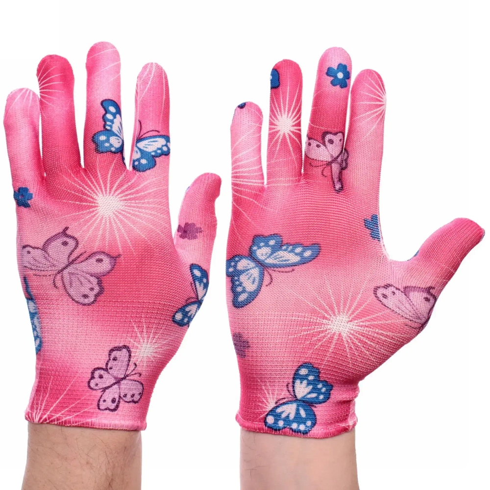 Перчатки нейлоновые «Лайт-Бабочки» 8 р-р б/блистера