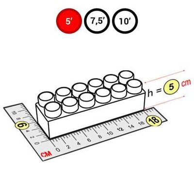 Элемент красный для GigaBloks
