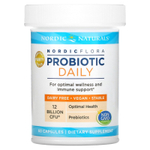 Nordic Naturals, Nordic Flora, пробиотик, ежедневная добавка, 12 млрд, 60 капсул (6 млрд КОЕ на капсулу)