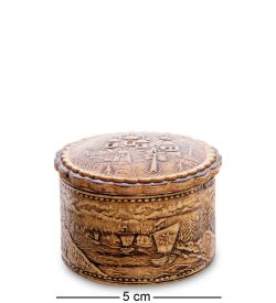 Народные промыслы BST-120/ 1 Шкатулка «Купола» мал. (береста)