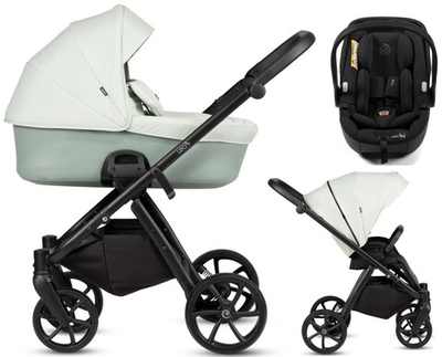 Детская коляска Tutis Leo 3 Plus 3 в 1 с автокреслом Beno Black 1582236 Mint