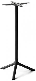 Стол ламинированный барный Scab Design Tripe, черный, светло-серый