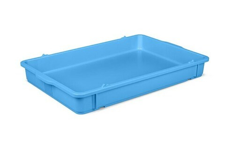 Контейнер для теста 650*430*80 мм. п/п голубой