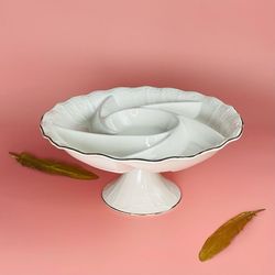 Lenardi 102-160 Менажница 30,5см на ножке АГАТА в под.уп.(х4)Фарфор