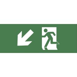 Самоклеящаяся этикетка ЭРА INFO-DBA-007 200х60мм Фигура/стрелка вверх влево DBA | Наклейки для светильников (знаки безопасности)