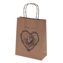 GAEM Пакет подарочный (бумага, плотность 210г/м2, блок 12шт), L18 W8 H23 см, 3в.