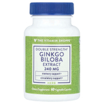 The Vitamin Shoppe, Экстракт гинкго билоба, двойная сила действия, 240 мг, 60 растительных капсул