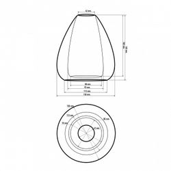 Плафон стеклянный 33 идеи S.30 S.30.GR