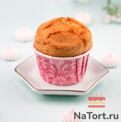 Формы бумажные с ламинацией «Маффин» 50х40 мм (Розовые узоры) 100 шт