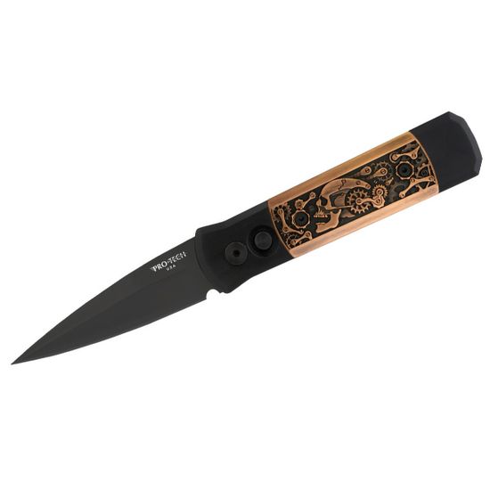 Нож Pro-Tech GODSON Steampunk 7SP3