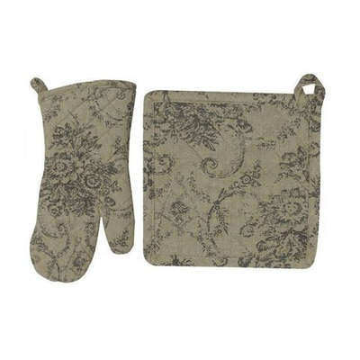 Набор из 2-х прихваток "Античные цветы"