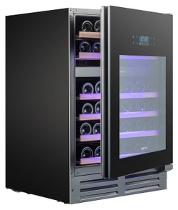 Винный шкаф Temptech Elegance EX60DRB двухзонный черный
