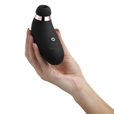 Черный вакуумный стимулятор So Divine Irresistible Clitoral Suction (Цвет: черный)