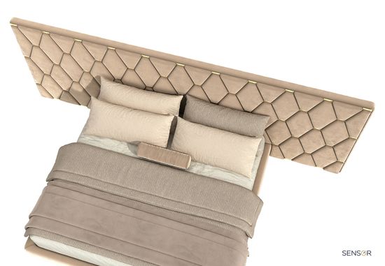 Кровать Барбера c широким изголовьем