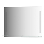 Зеркало Evoform с полочкой 100 см с 2-мя встроенными LED-светильниками 11 W 100x75 см