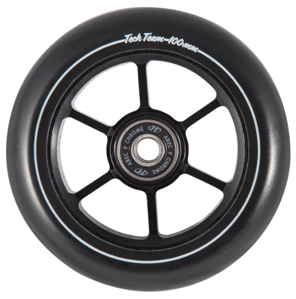 Колесо для самоката X-Treme 100мм. Форма 6RT, black