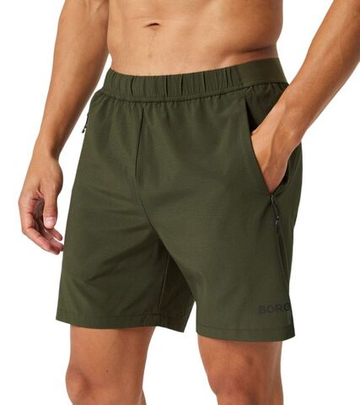 Мужские теннисные шорты Björn Borg Zip - forest night