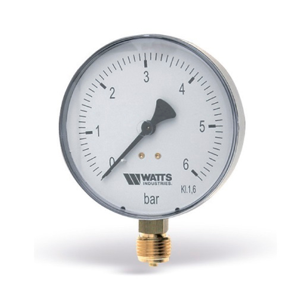 Манометр радиальный WATTS F+R200 (MRP) - 1/4" (D-50 мм, шкала 0-16 бар)