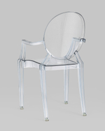 Стул Victoria Ghost с подлокотниками прозрачный