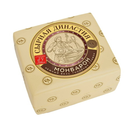 Сыр "Монбарон" со вкусом топленых сливок 50% Сырная династия