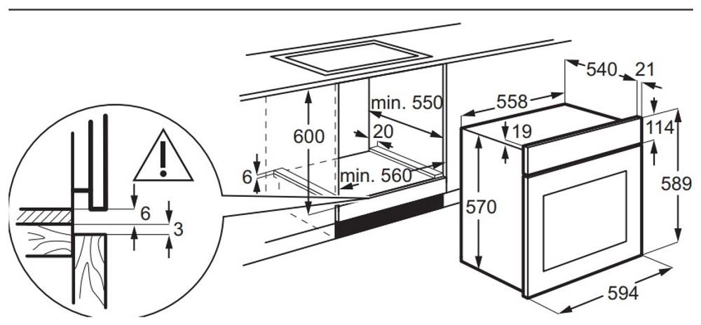 Электрический духовой шкаф Electrolux EOF3H40BX