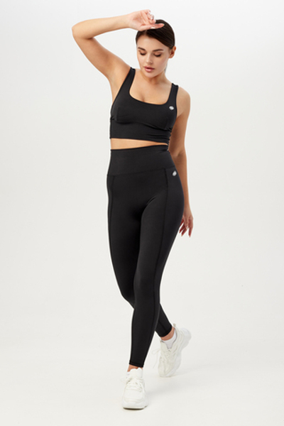 Легинсы с высокой талией и боковым швом