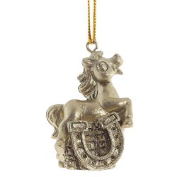 GAEM Фигурка декоративная подвесная "Лошадка", L3 W1,5 H4 см, 3в.