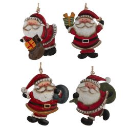 GAEM Изделие декоративное подвесное "Дед Мороз", L8 W0,5 H9,5 см, 4в.