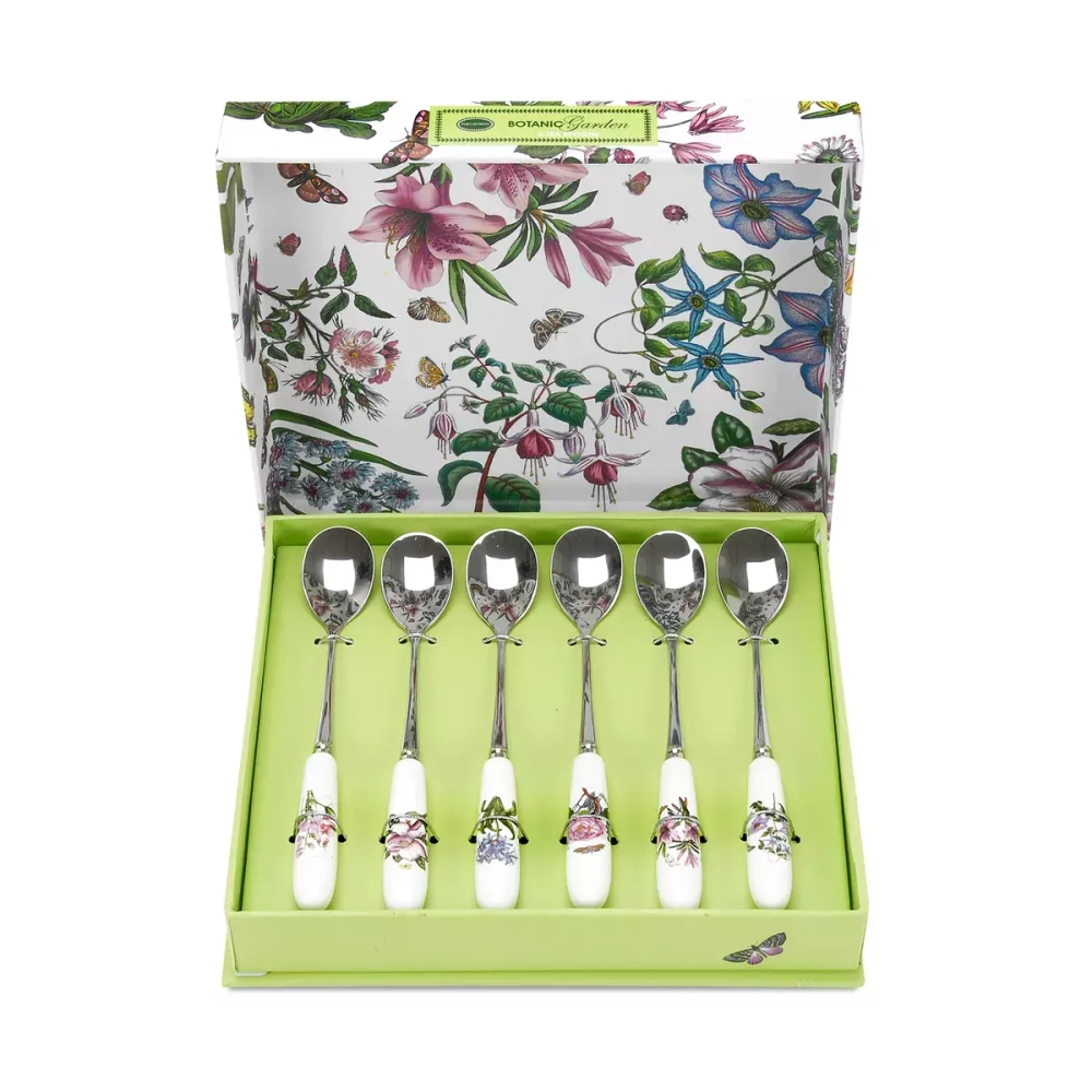 Portmeirion - Набор из 6 ложек Ботанический сад, 15 см. / артикул   BG1101  / GTIN 749151436145