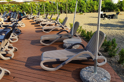 Шезлонг Nardi Eden с подлокотниками, белый