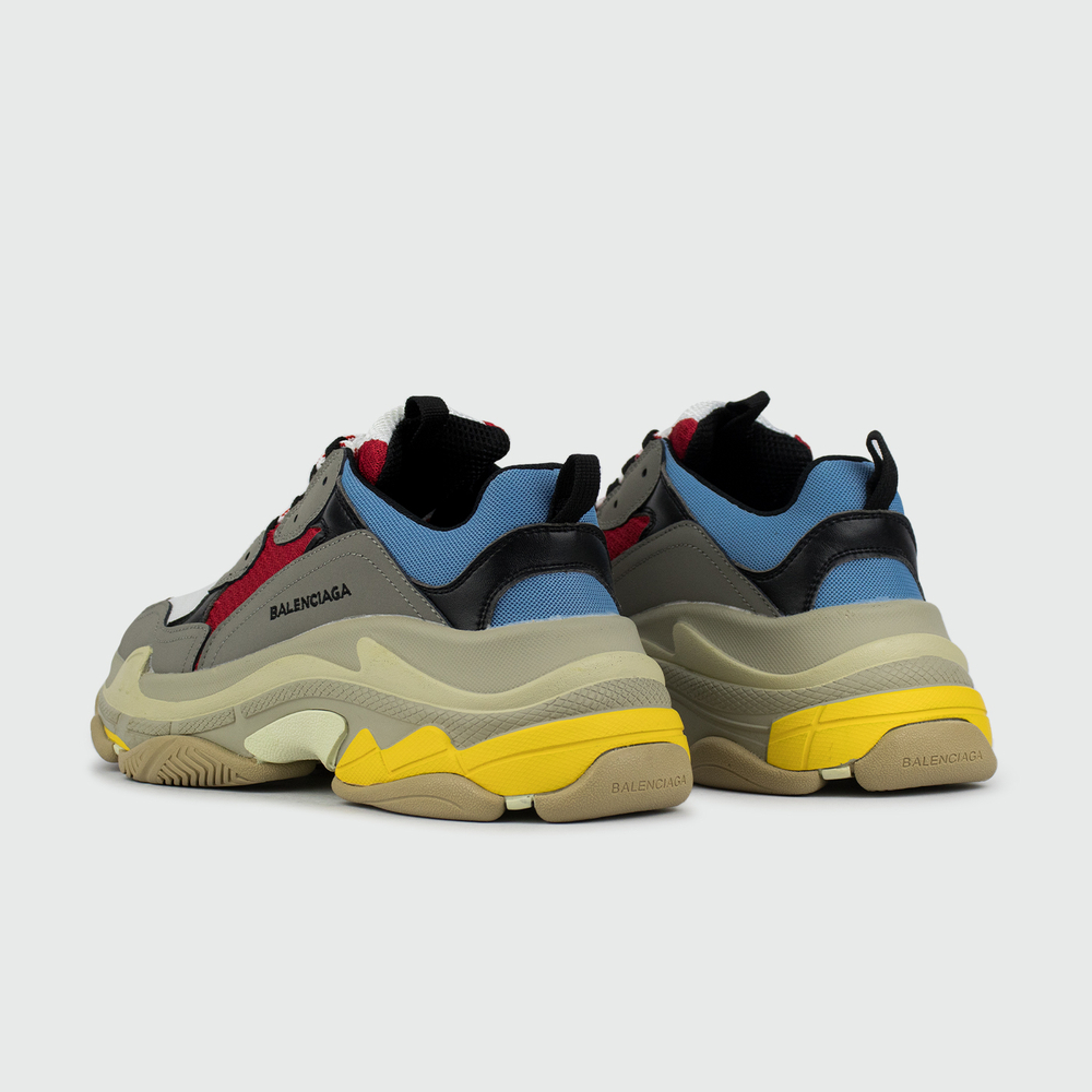 Кроссовки Balenciaga Triple S Grey / Red / Blue / Yellow