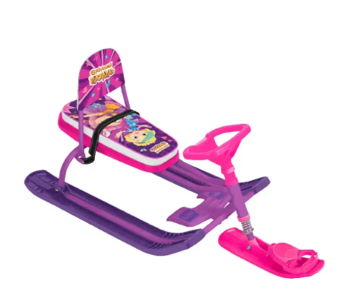 Снегокат Nika Тимка спорт 4-1 со спинкой ССП2/1 Сказочный патруль