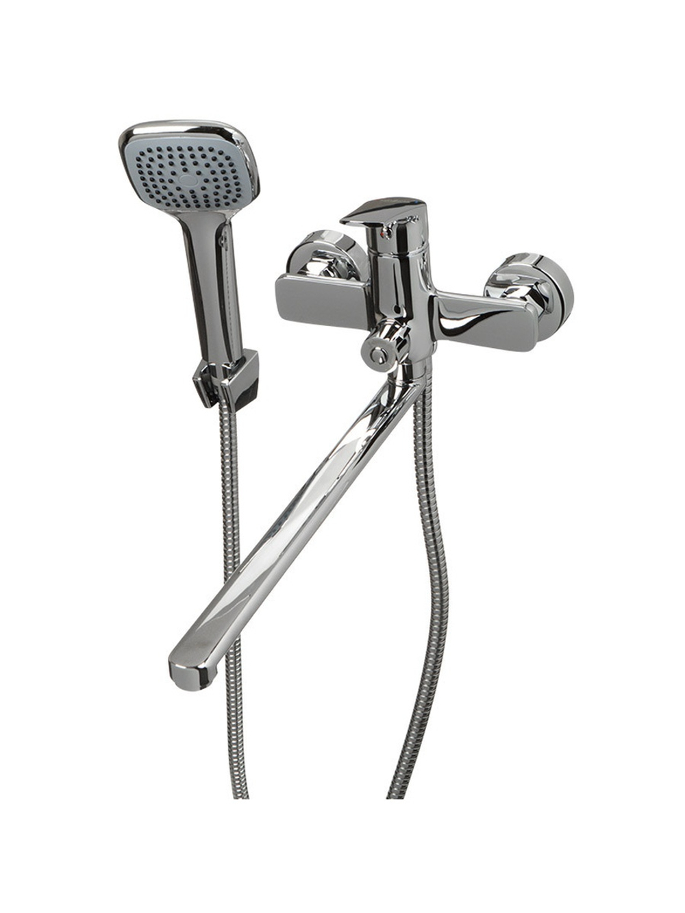 Смеситель ванна MELODIA Waltz картридж 35мм длинный излив 350мм поворотн.аэратор, хром MDV30141