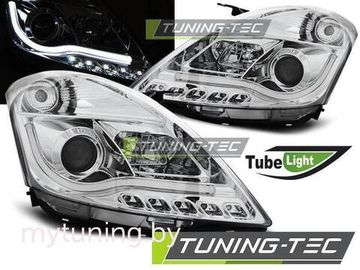 Передние фары tube light chrome для Suzuki Swift 4(IV)