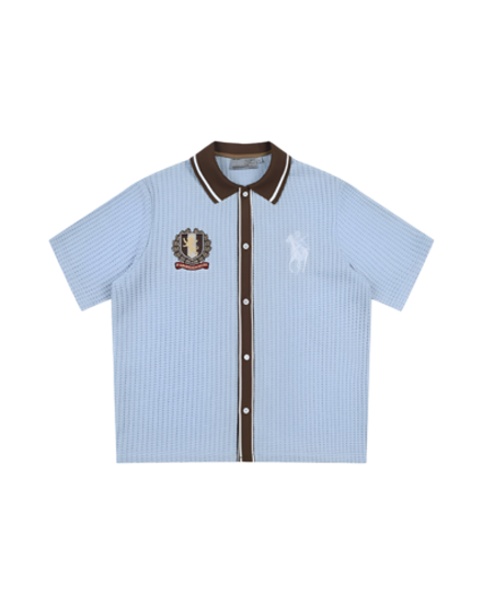Рубашка HARSHandCRUEL Waffle Textured Polo Shirt