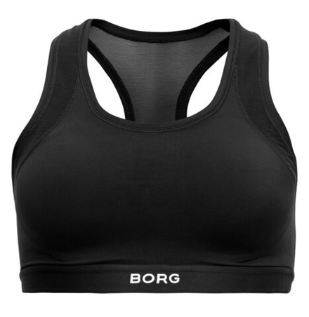Теннисный бюстгальтер Bjorn Borg Medium Top Sky Solid W - black beauty