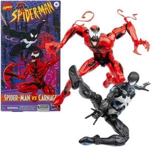 Hasbro Marvel Legends Spider-Man Animated Series VHS Box Black Suit Symbiote vs Carnage